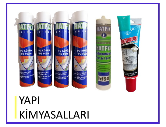 markapuna mastik silikon derz dolgu boyası poliüretan köpük yapı kimyasalları